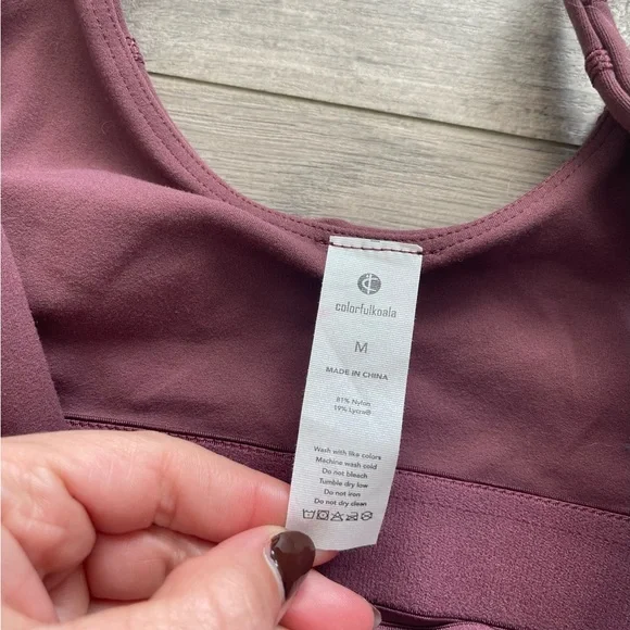 Colorfulkoala Women's Dreamlux V-Neck Seamless Bodysuit medium - Picture 4 of 11